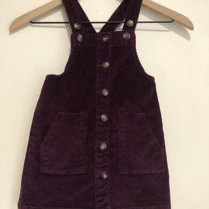 Wonder Nation Toddler Girls 3T Purple overall dress